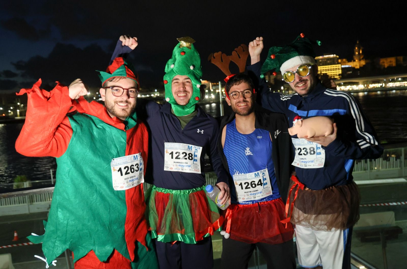 Las fotos de la San Silvestre del Real Club Mediterráneo en Málaga