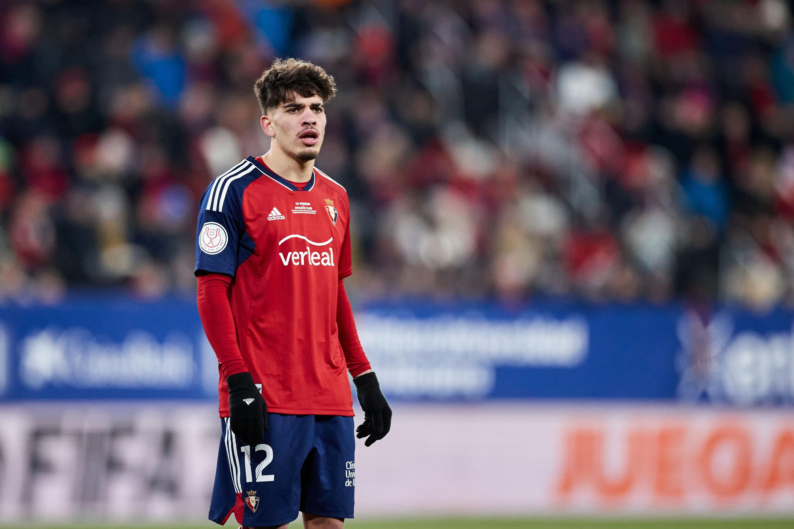 Abde, en un partido de la pasada temporada en El Sadar.