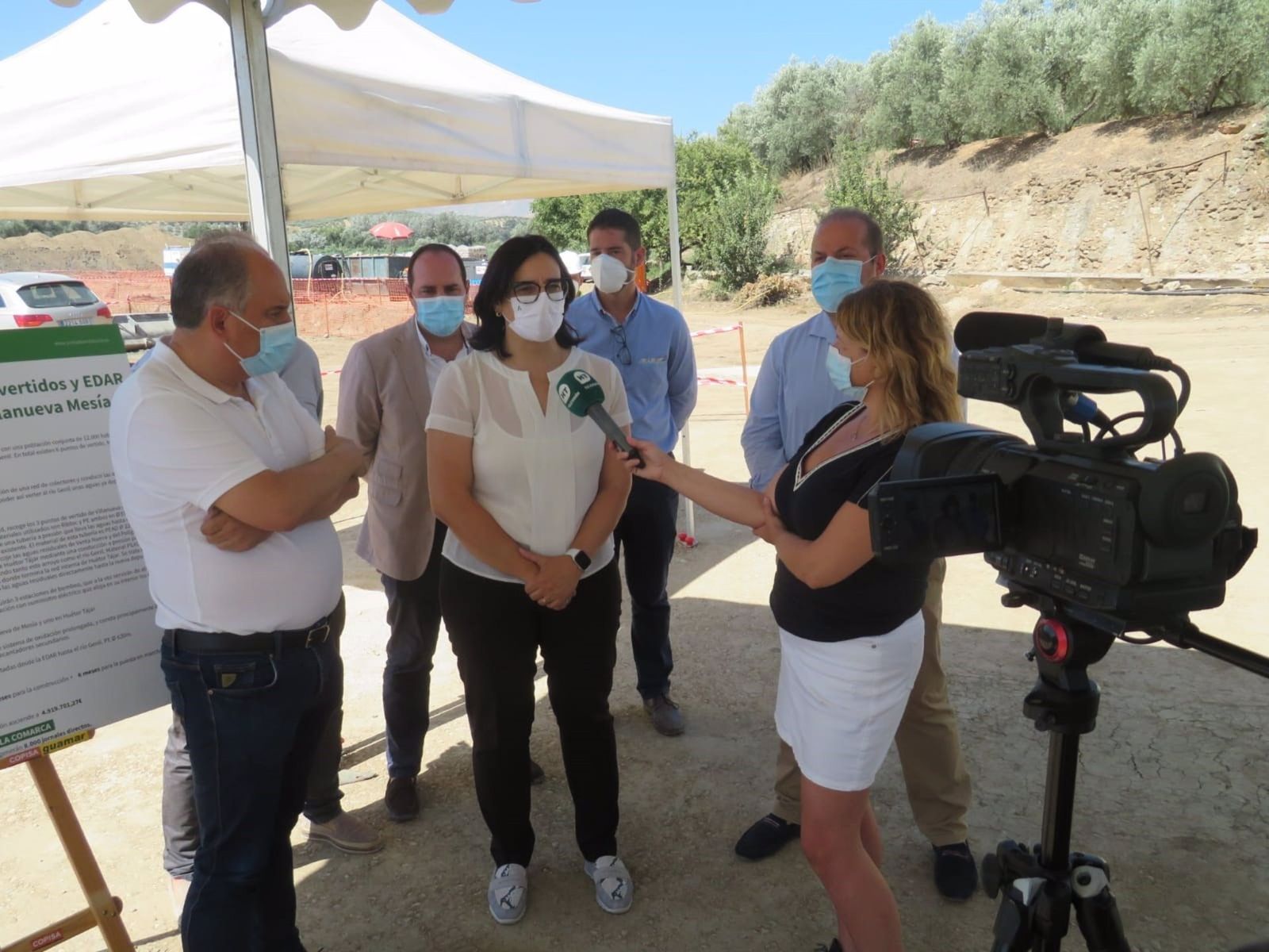 Comienzan las obras de la Agrupación de Vertidos y EDAR de Huétor Tájar