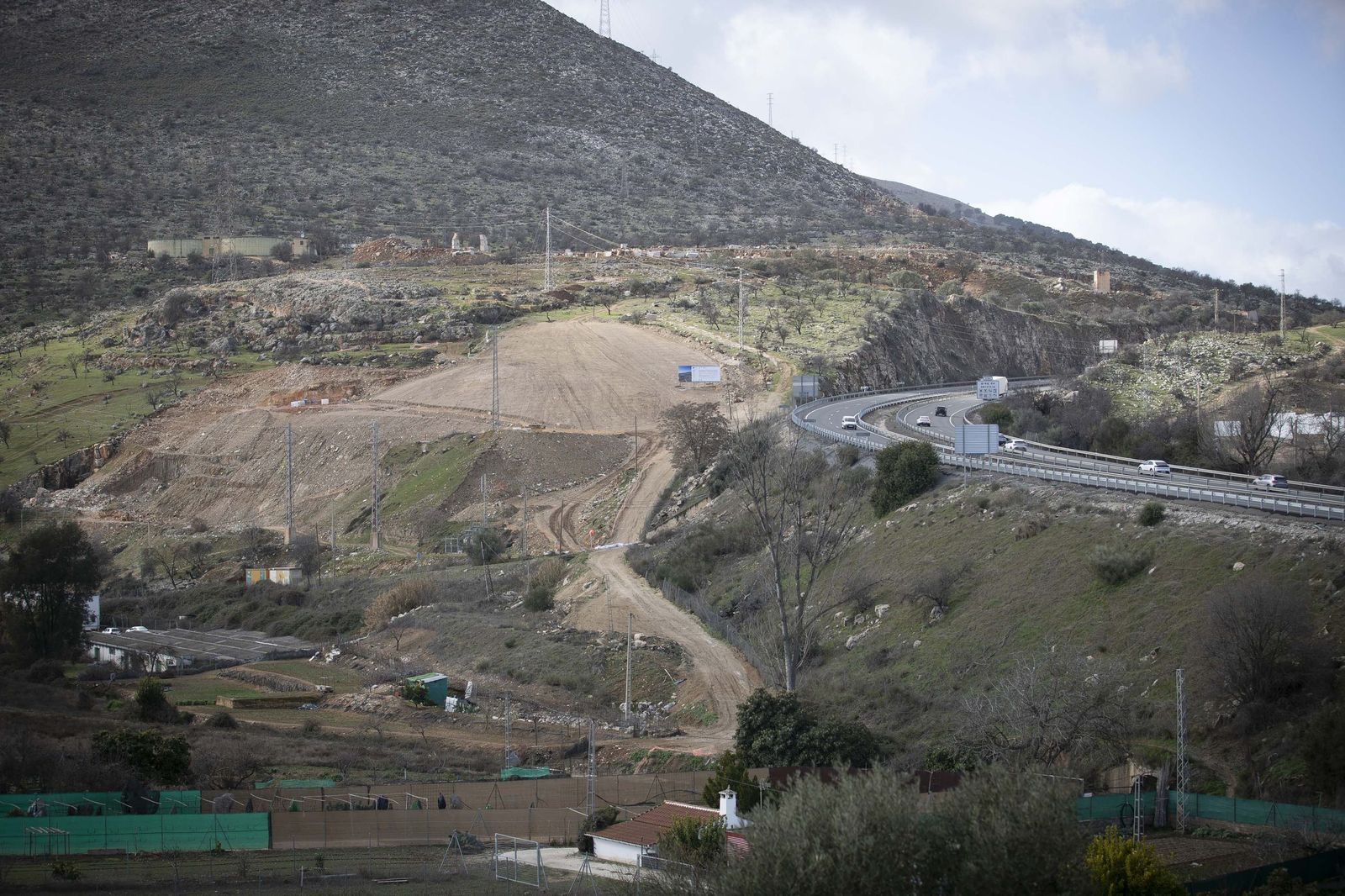 Obras en el tramo de A-92 de la Variante de Loja