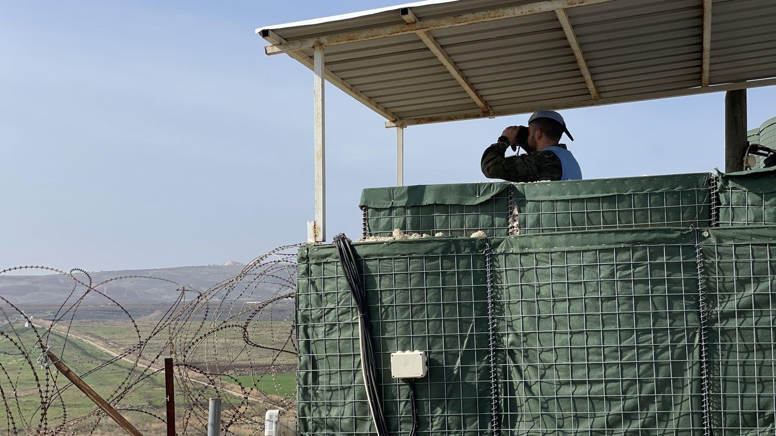 Legionario en un puesto de observación.