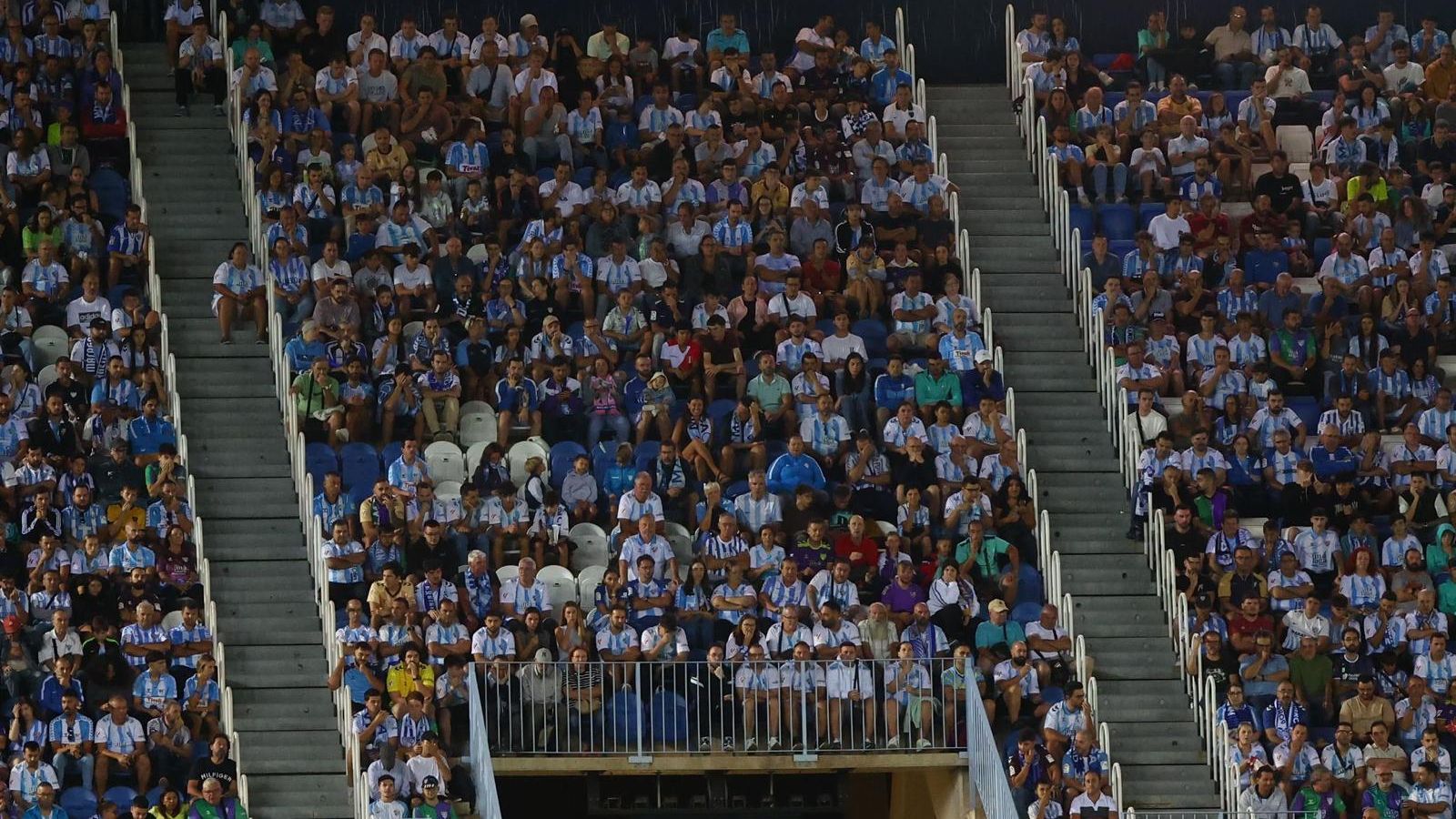 El Málaga CF - Elche, en fotos