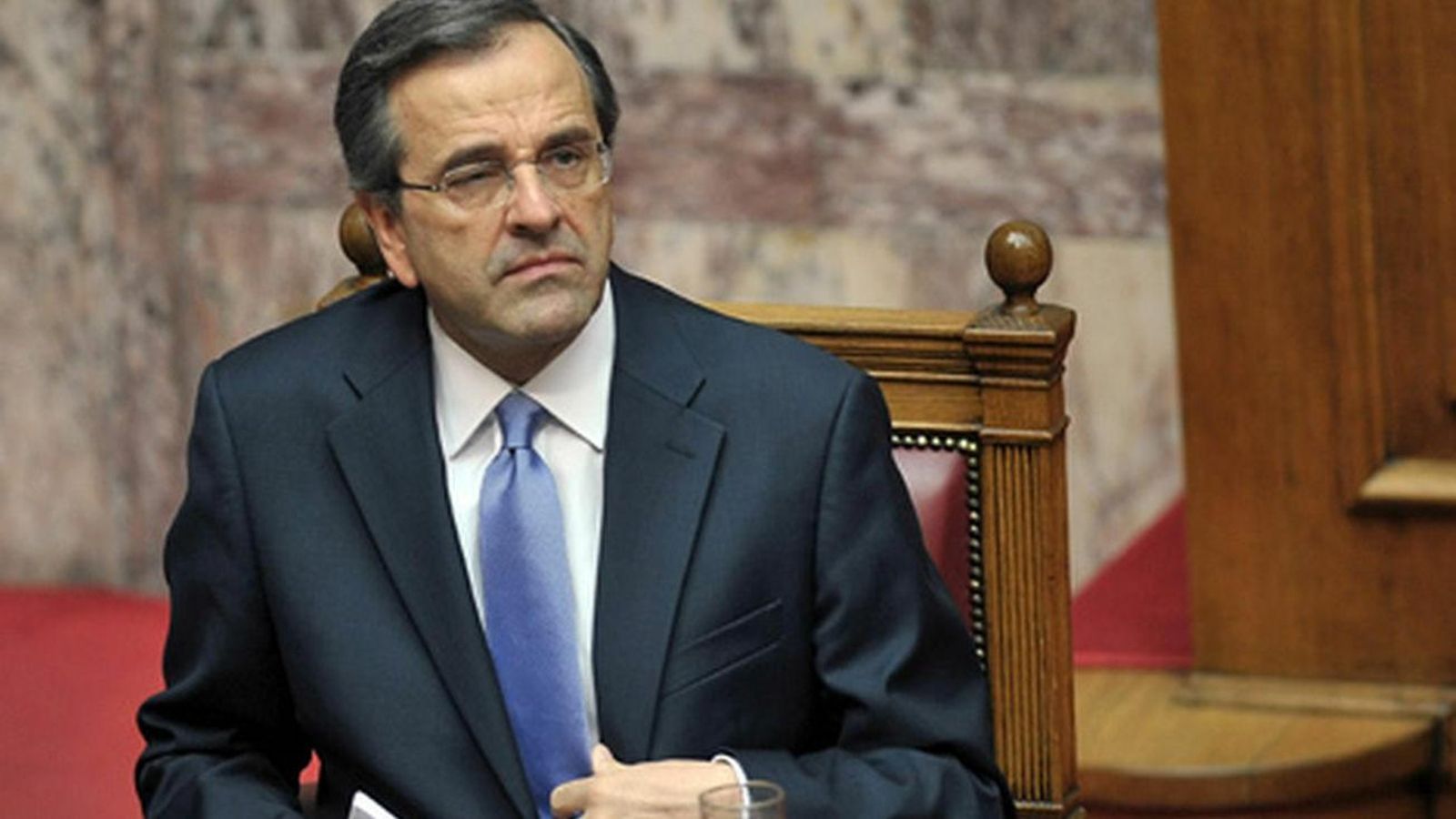 En la imagen, Andonis Samarás.