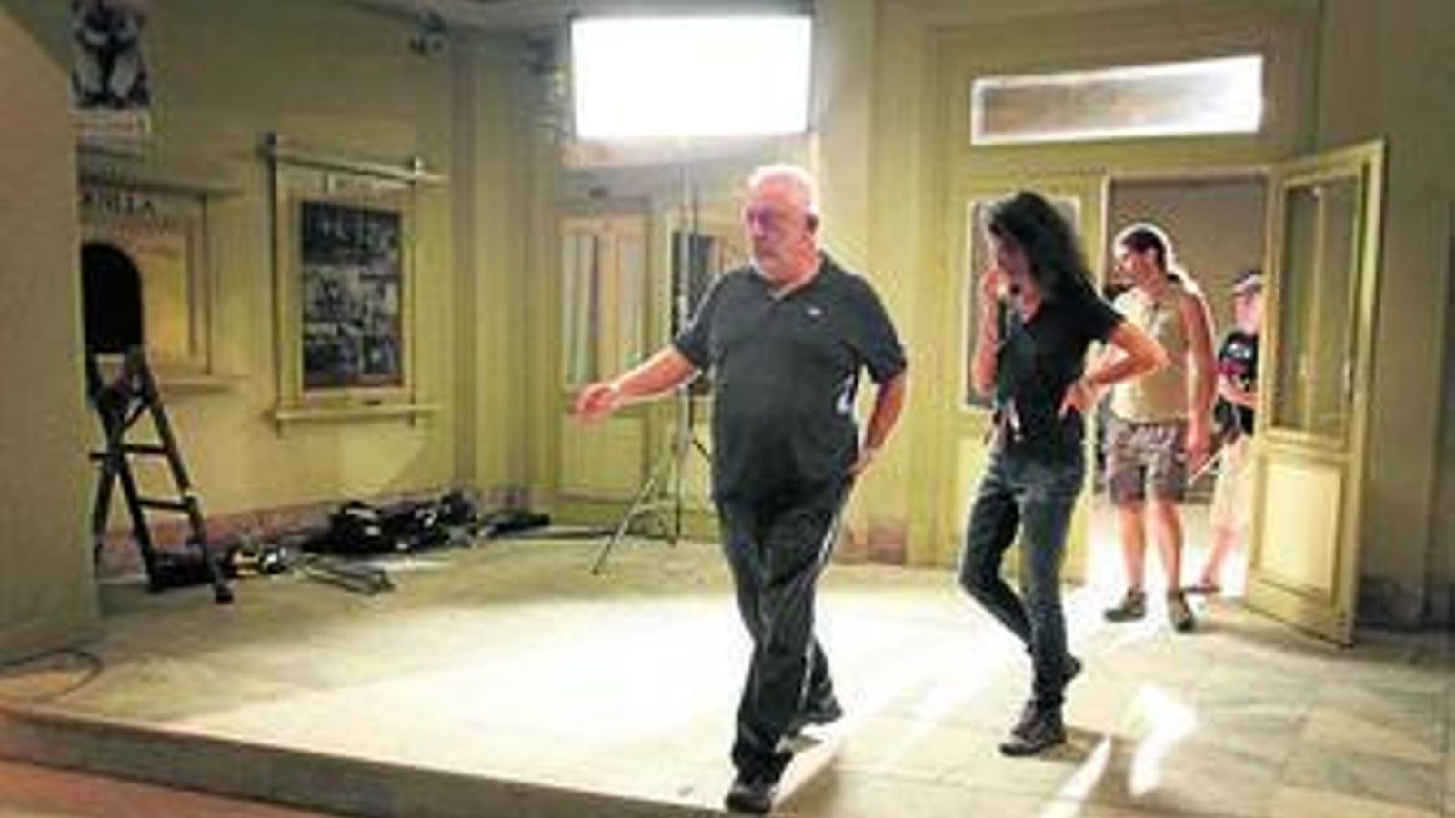 Rodaje de la película 'Miel de Naranjas'.