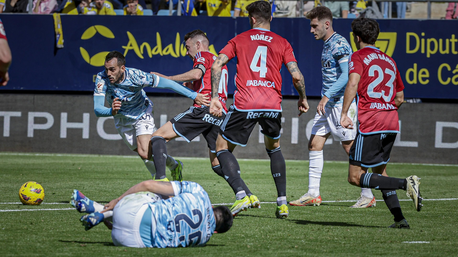 Partido de fútbol Cádiz CF - RC Celta.