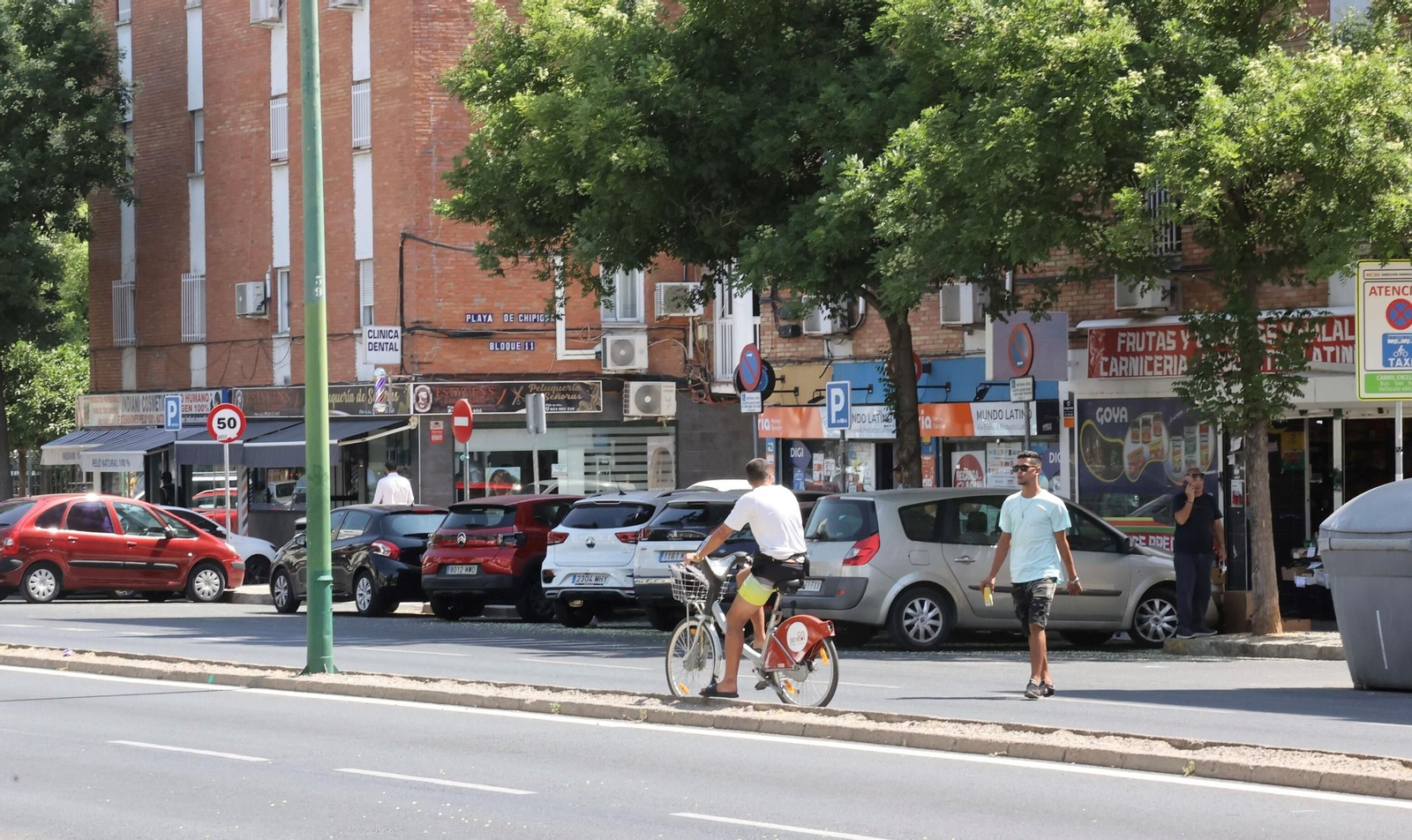 Algunos de los negocios de la avenida Doctor Fedriani.