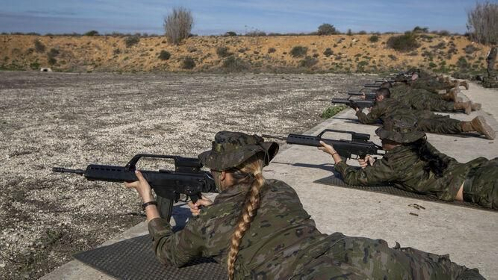 Instrucción de soldados en San Fernando, en una imagen de archivo.