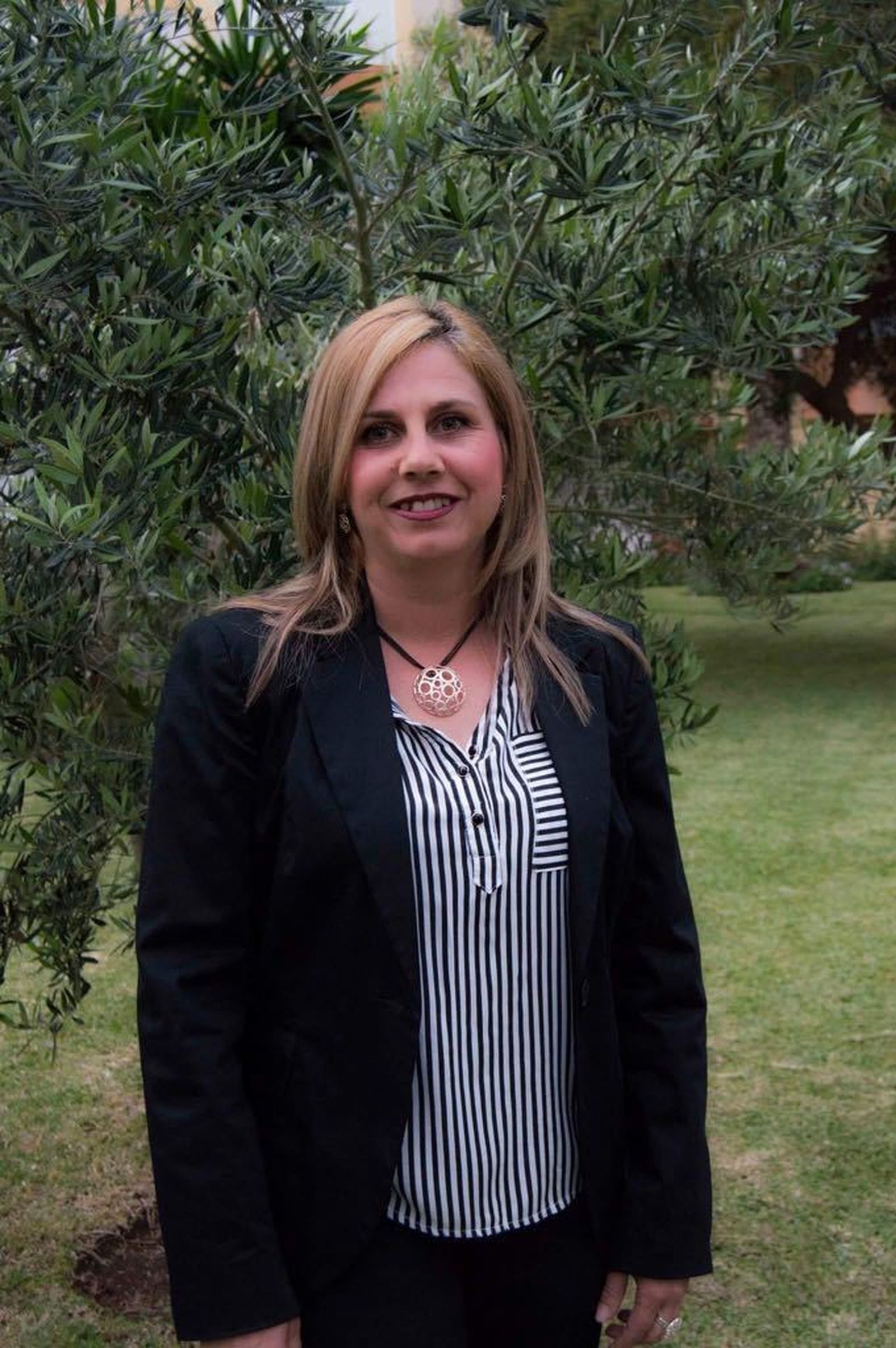 Mari Carmen Navas, patrona de la cofradía del puerto de Caleta de Vélez