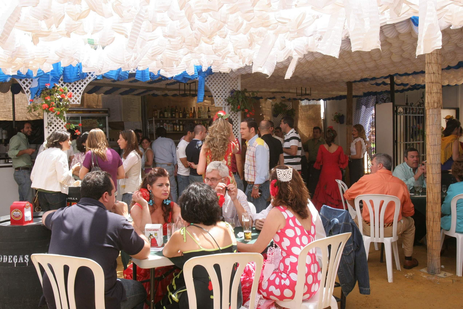Una caseta de la Feria de Córdoba.
