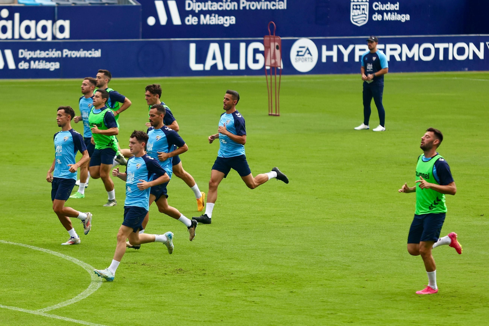 Sergio Castel, último fichaje del Málaga CF, ya suda