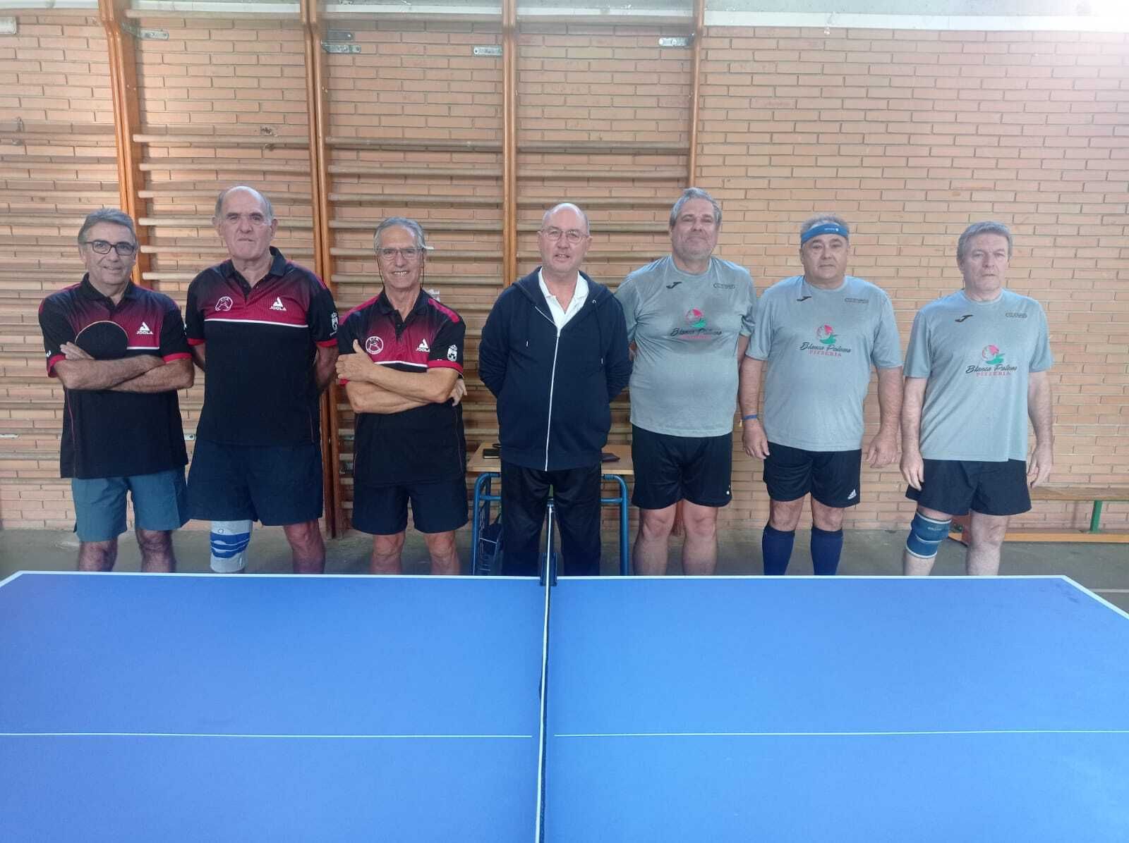 Uno de los equipos del club El Puerto Tenis de Mesa.