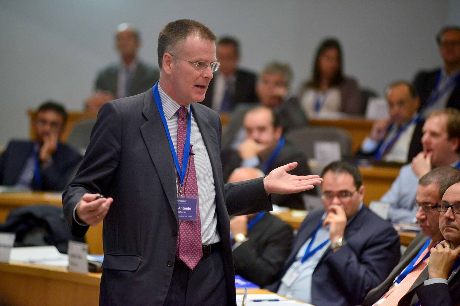 José Antonio Boccherini en un momento de la sesión inaugural de uno de los cursos.
