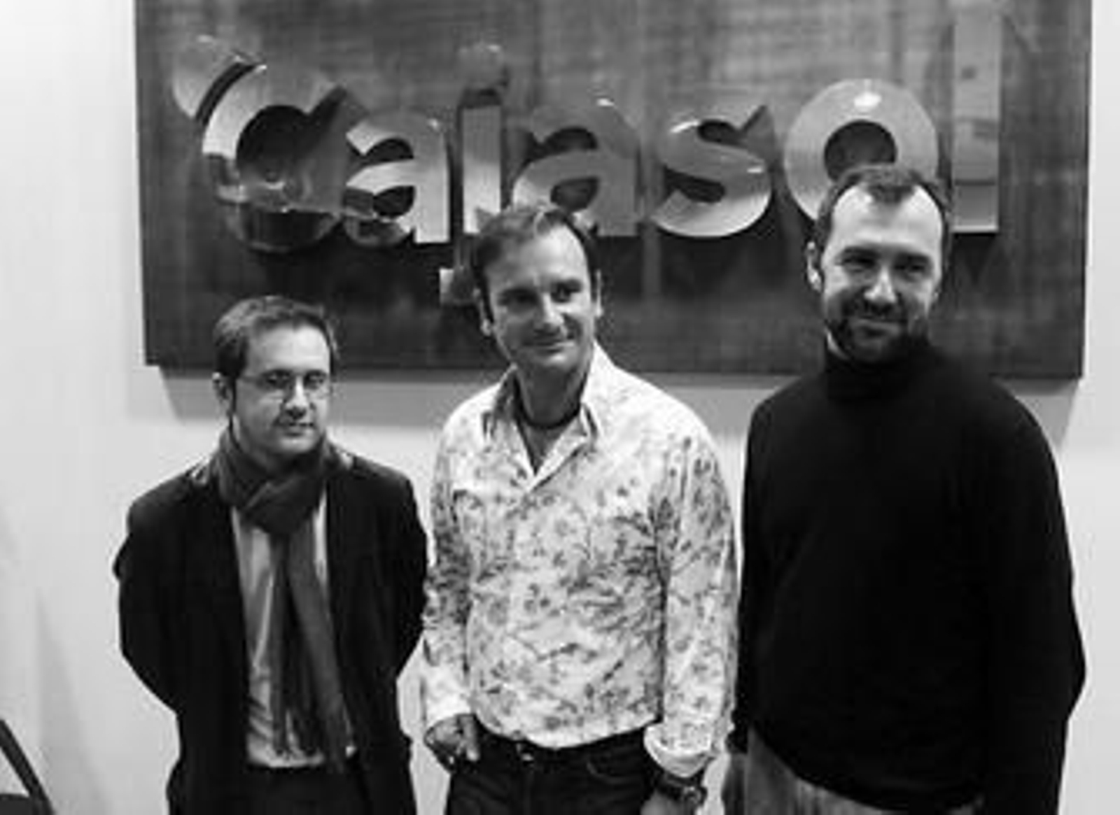 De izquierda a derecha, Manuel Domínguez Macías, Di Caro y Francisco Pérez Valencia.