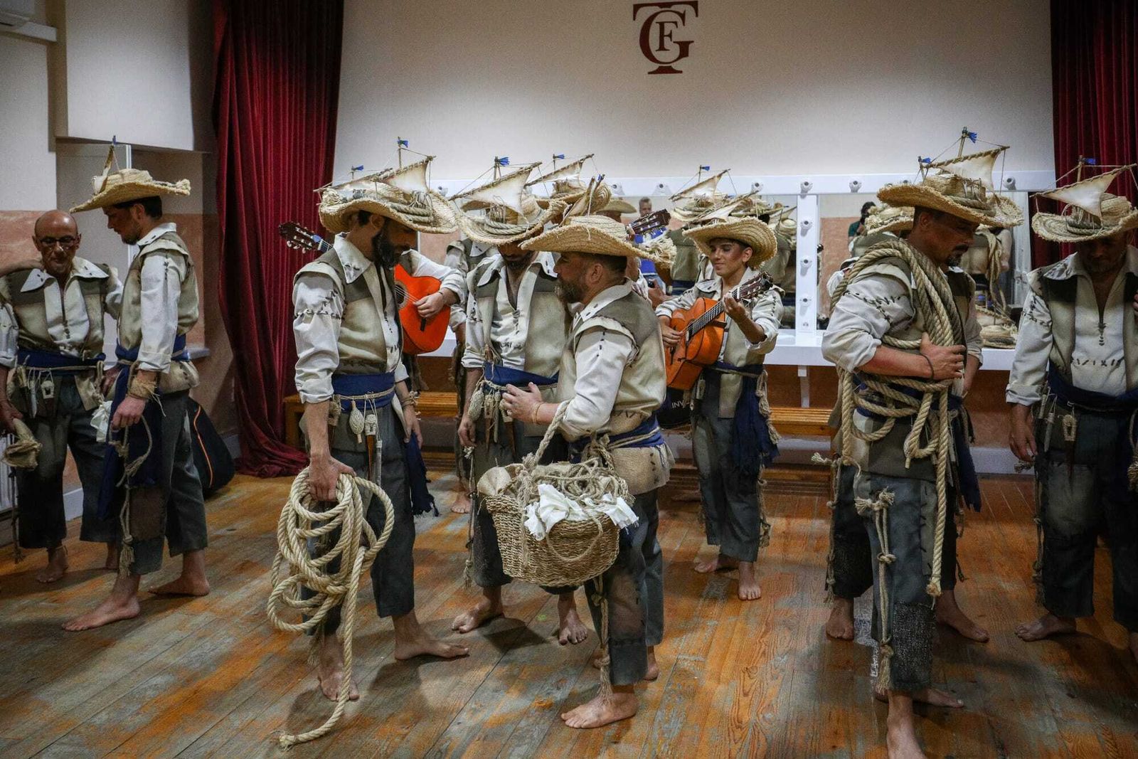 El ambiente en camerinos