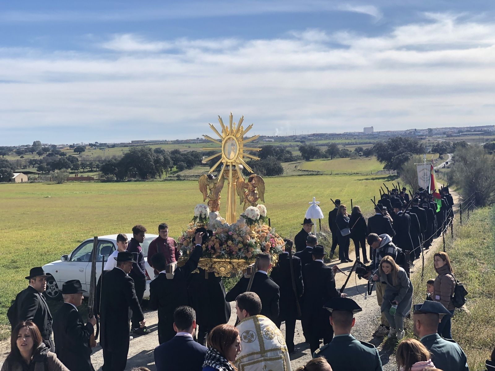 El traslado de la Virgen de Guía a Alcaracejos, en imágenes