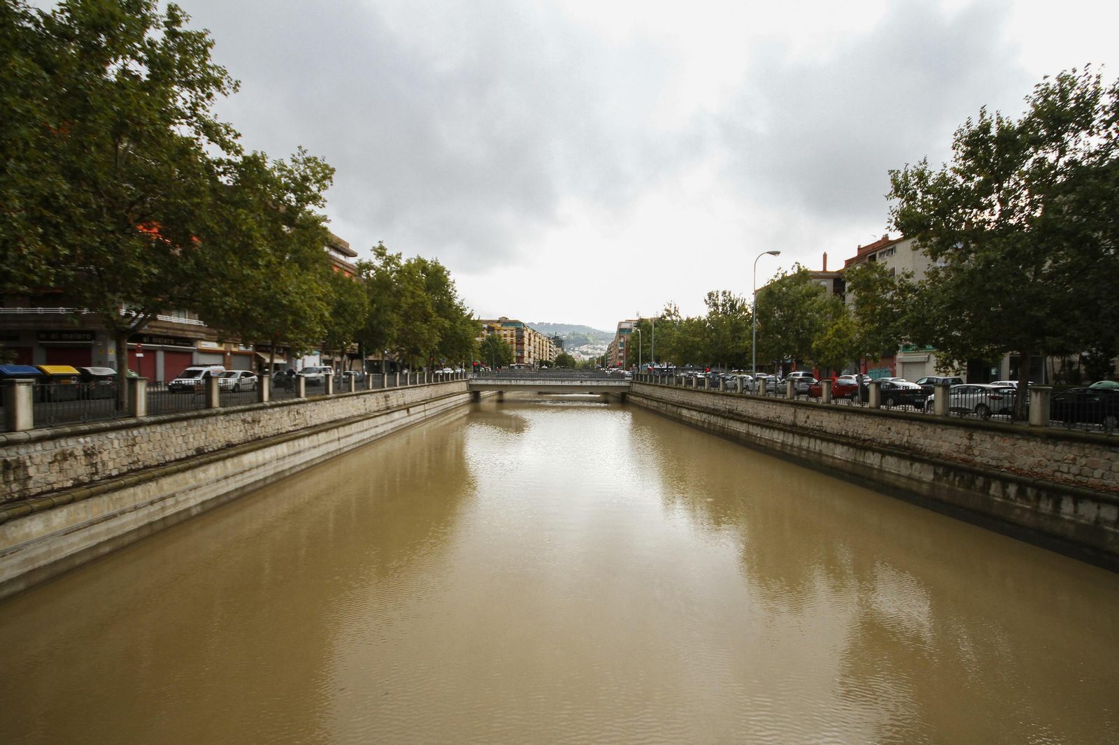 Estado del río Genil en Granada capital tras la gota fría