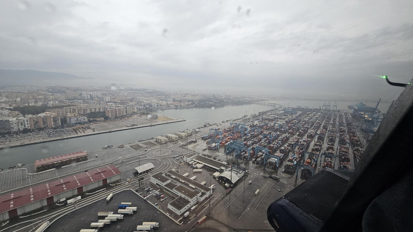 Una vista aérea del Puerto de Algeciras.