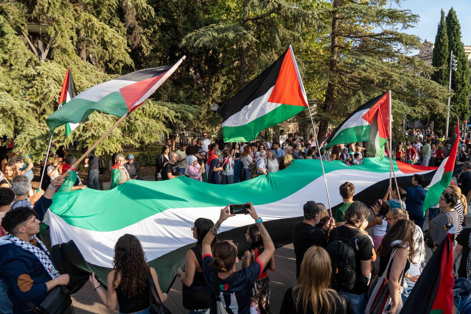 Mainfestación pro-Palestina en Granada
