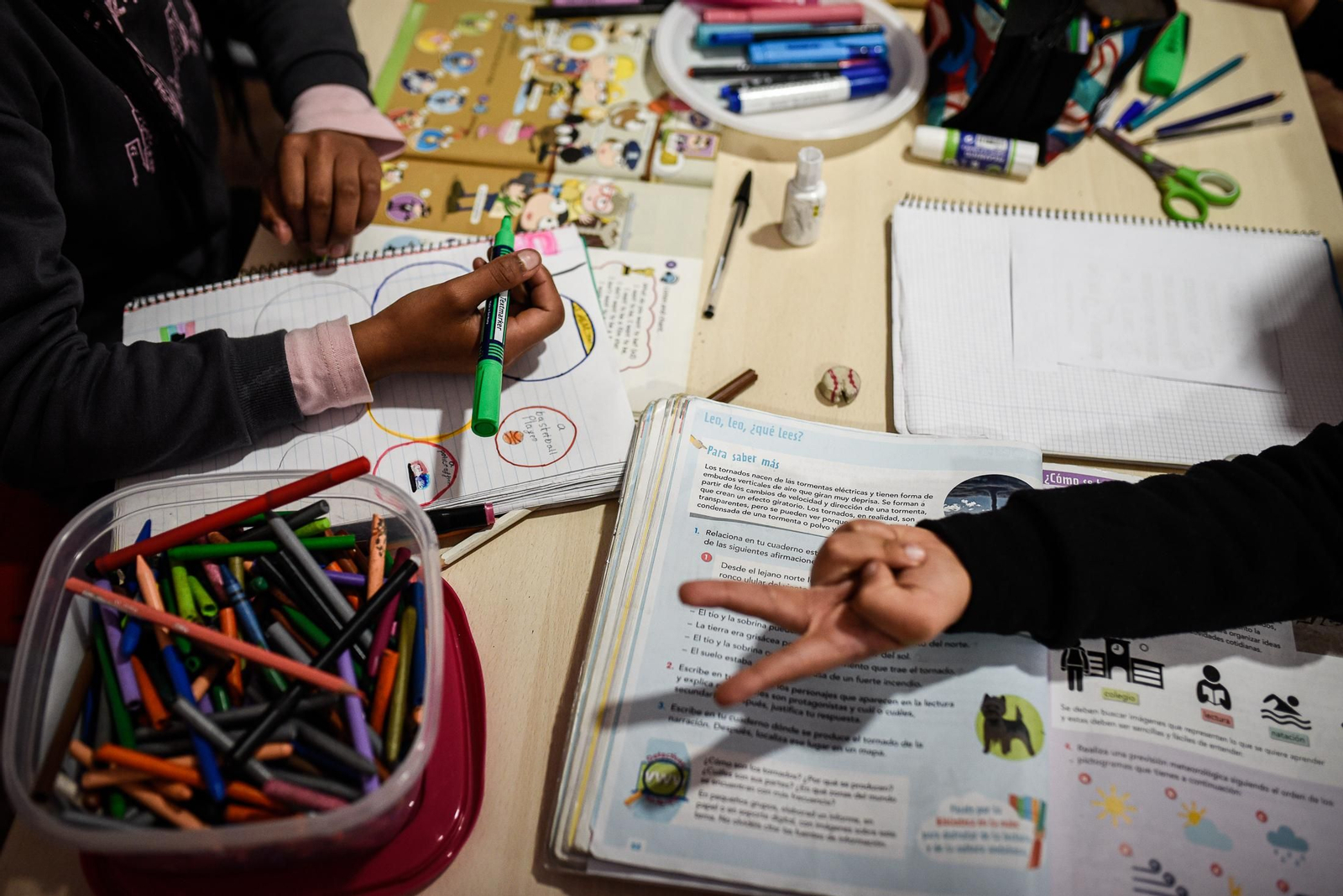 El proyecto "Educar para Crecer" de Cáritas y la Hdad del Nazareno, en imágenes
