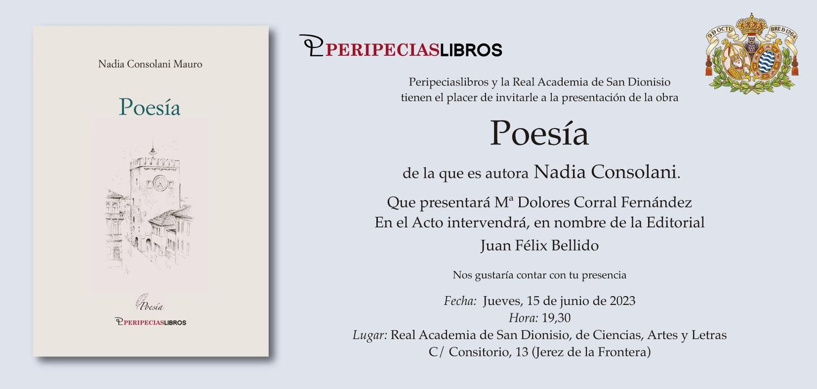 Presentación de 'Poesía' de Nadia Consolani