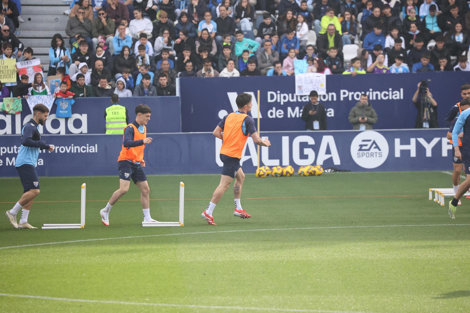 Las fotos del entrenamiento del Málaga CF de puertas abiertas