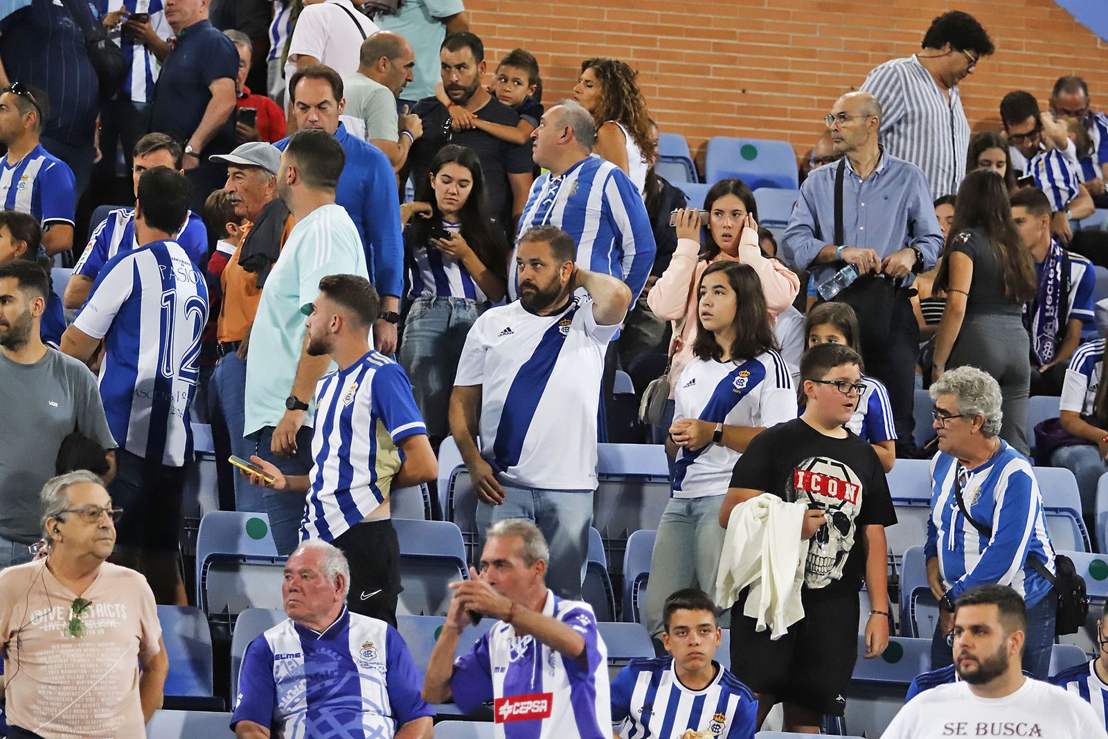 Imágenes del ambiente en el encuentro entre el Recreativo de Huelva y el CD Castellón