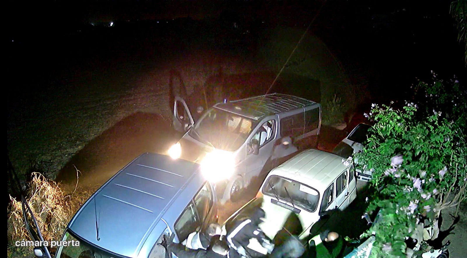 Imágenes del robo ocurrido en Los Palacios.