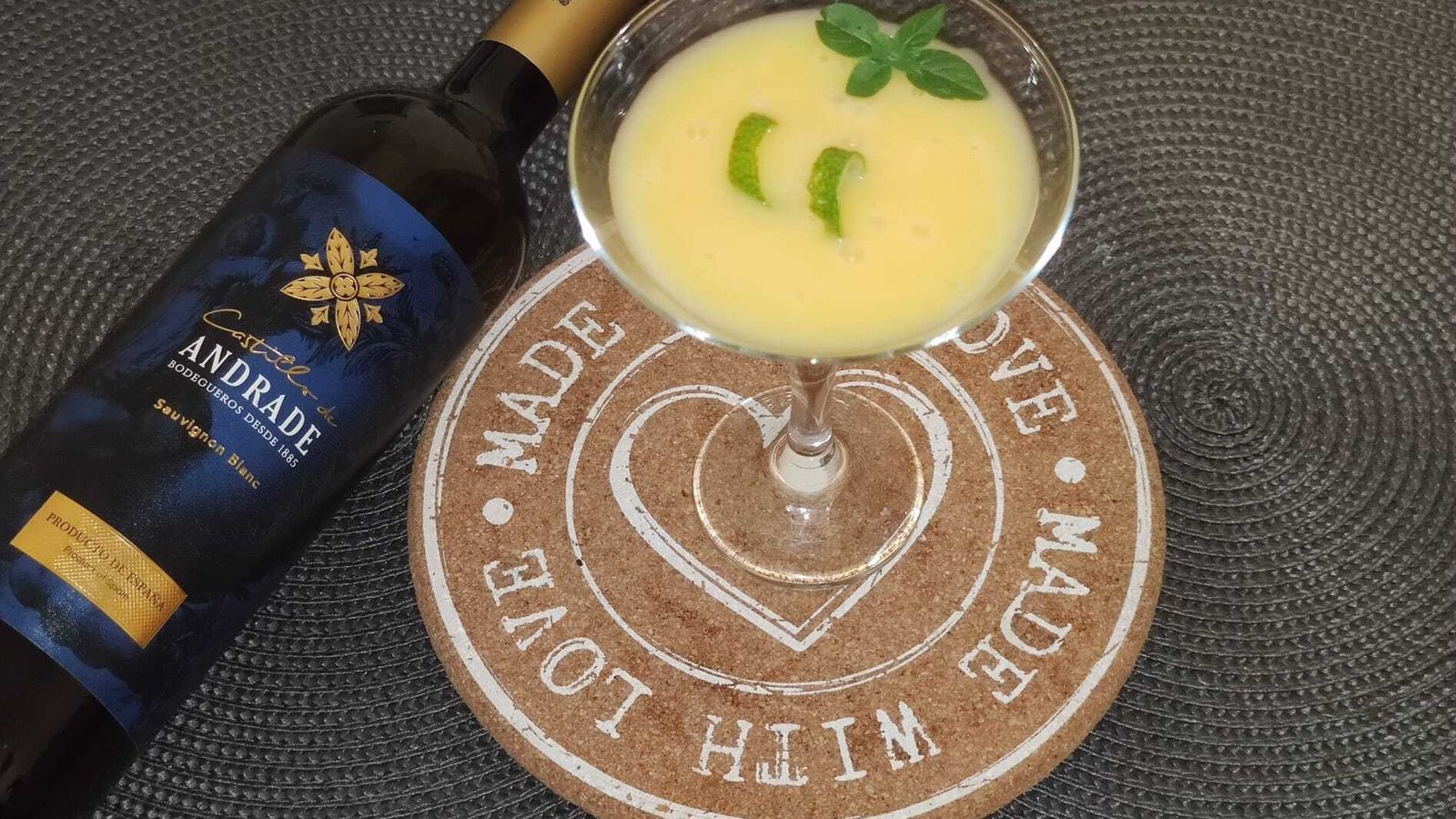 Crema de vino y limón, la más reciente creación del chef