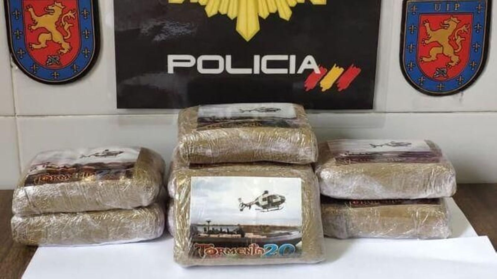 La droga intervenida este jueves.