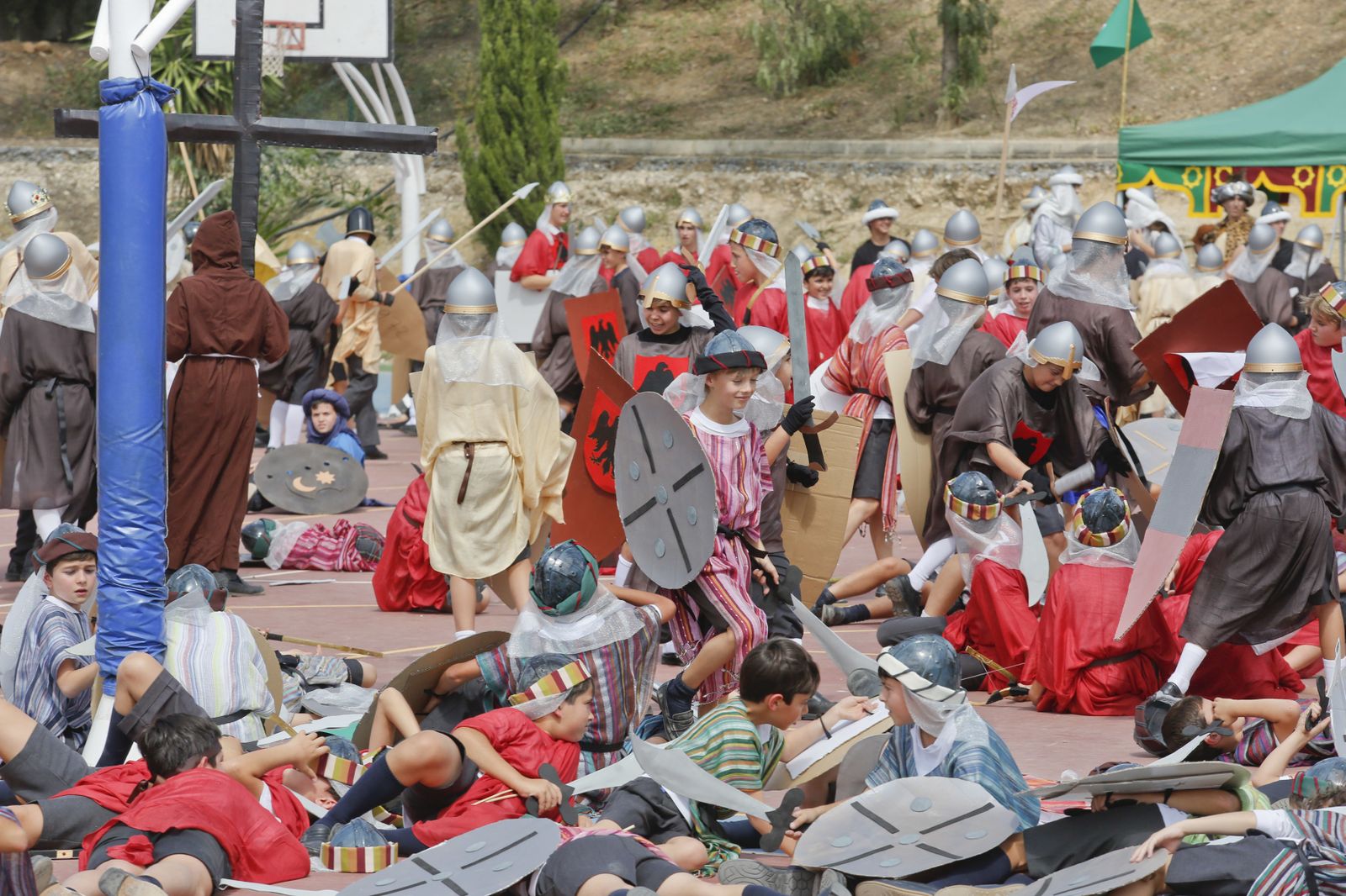 La Batalla de las Navas de Tolosa escenificada por los alumnos de El Romeral