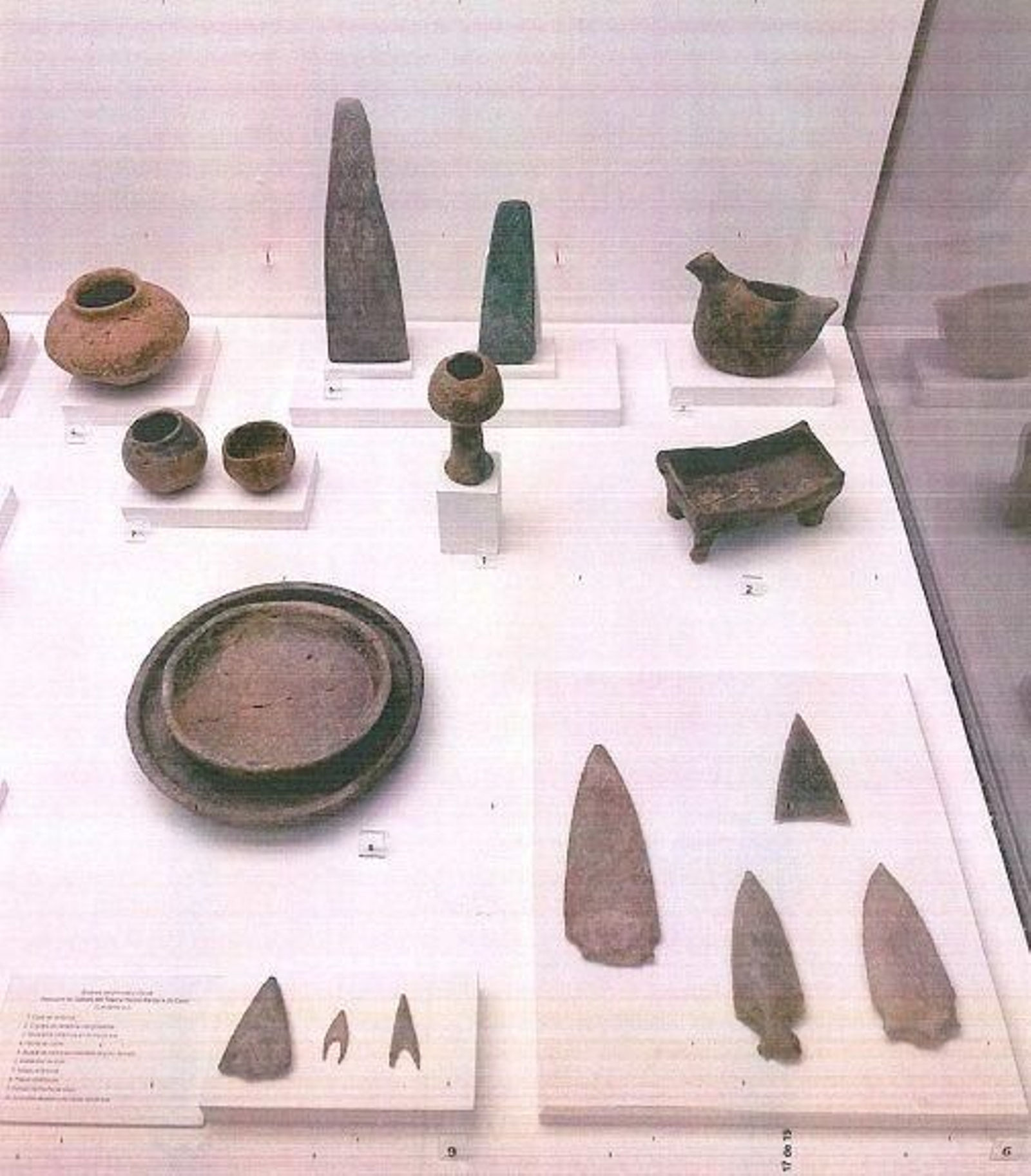 Parte de las piezas a reproducir para el centro de interpretación