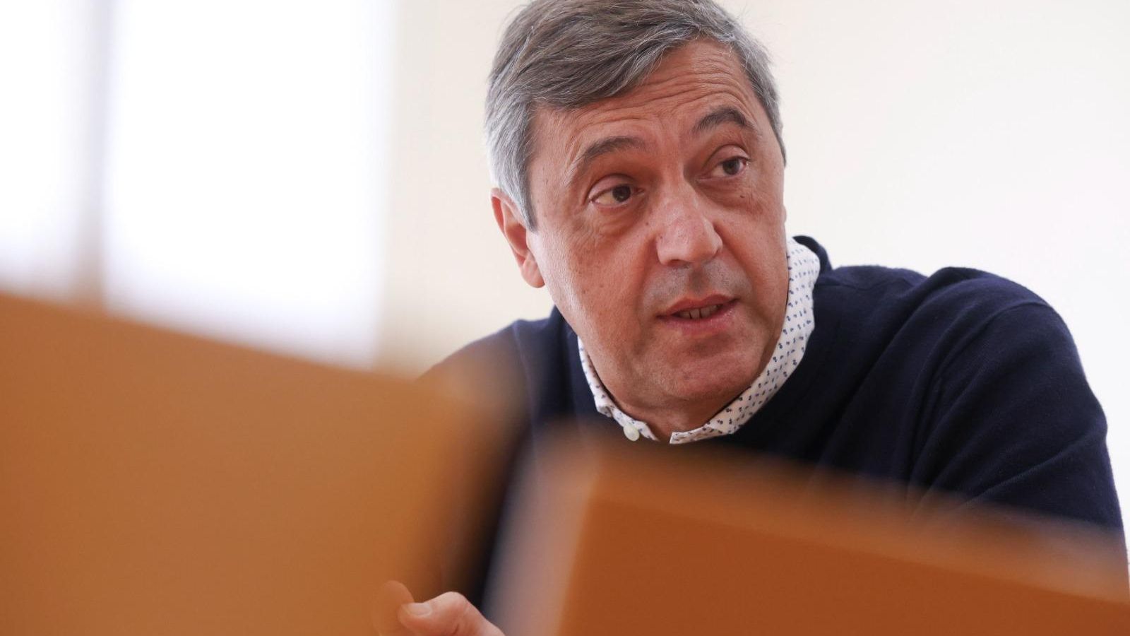 Teo López, el nuevo rector de la UMA, en un momento de la entrevista.