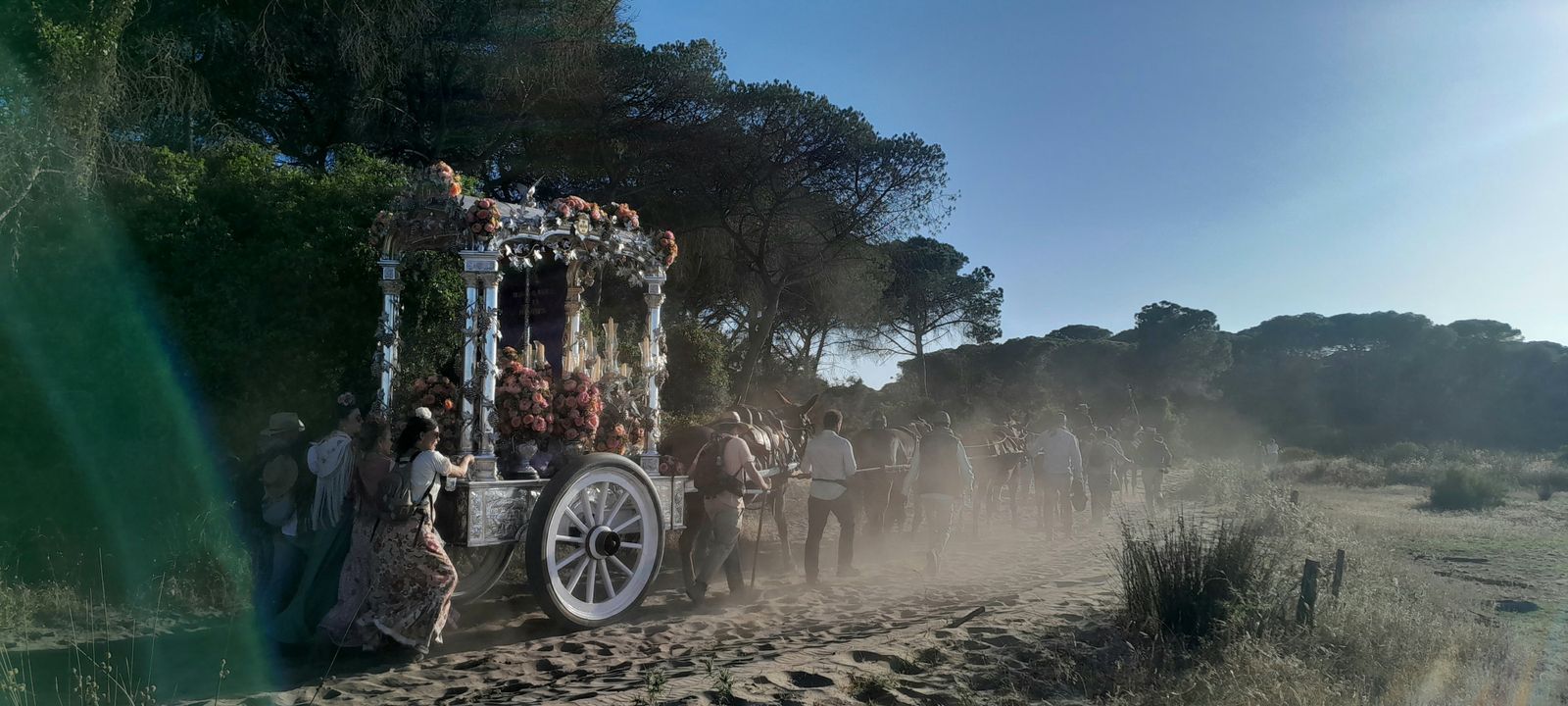 Imágenes de la Hermandad del Rocío de Jerez en el Coto