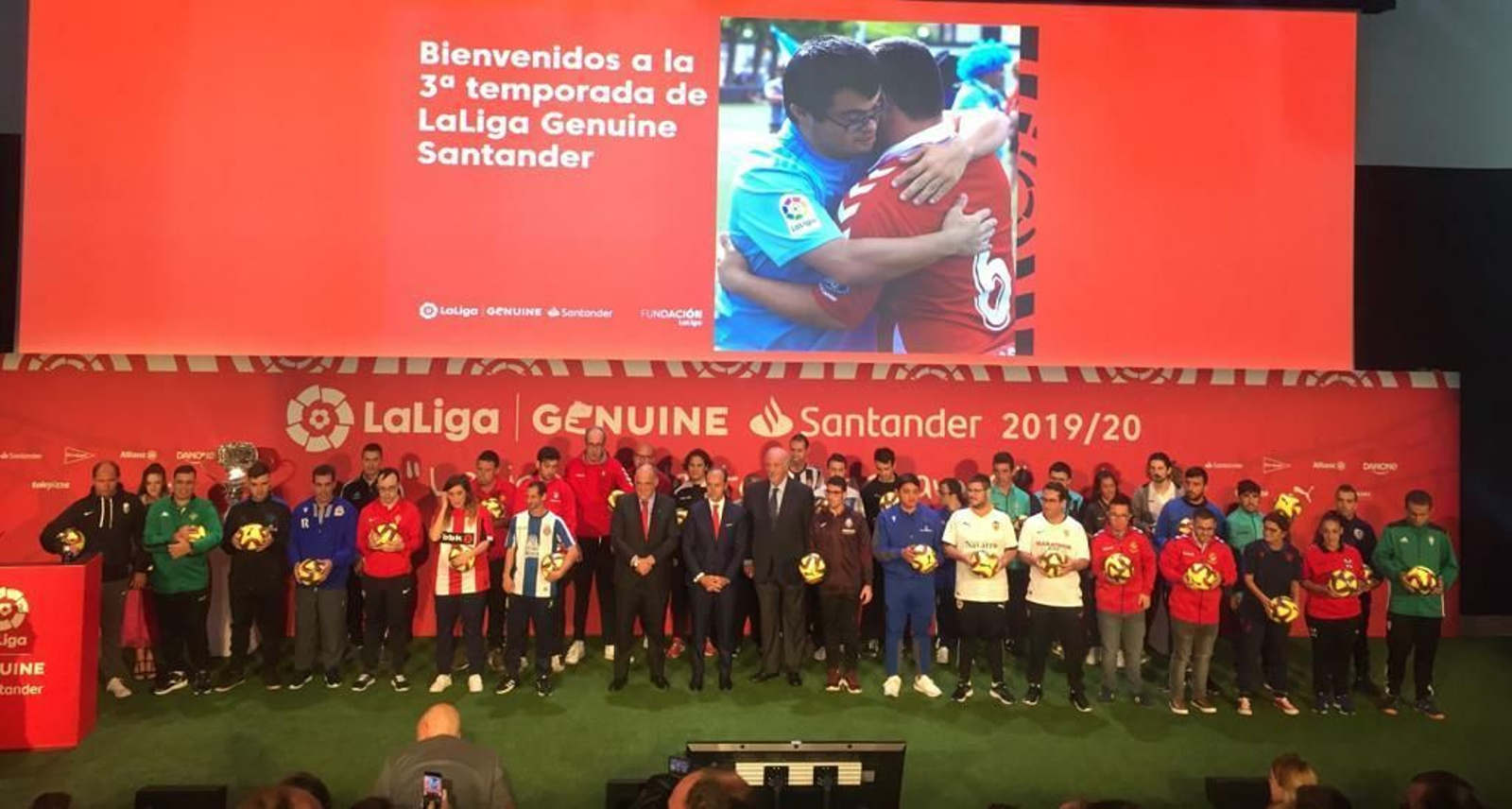 Presentación de la tercera temporada de LaLiga Genuine Santander.