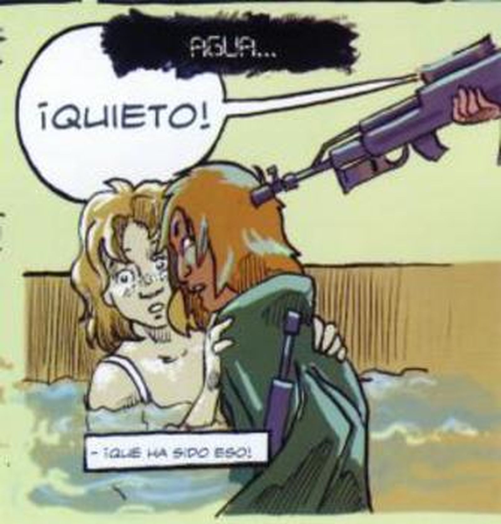 Juan Gándara y María Zapata, guionistas; y Francisco Poyatos, ilustrador de 'La Reserva'.