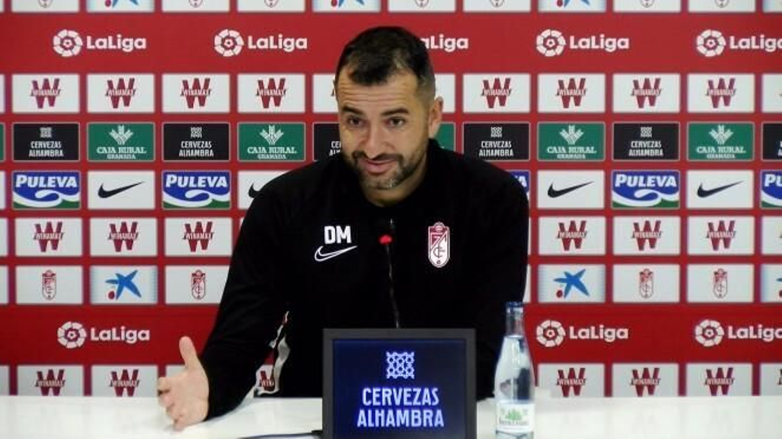Diego Martínez, durante su comparecencia ante los medios de comunicación