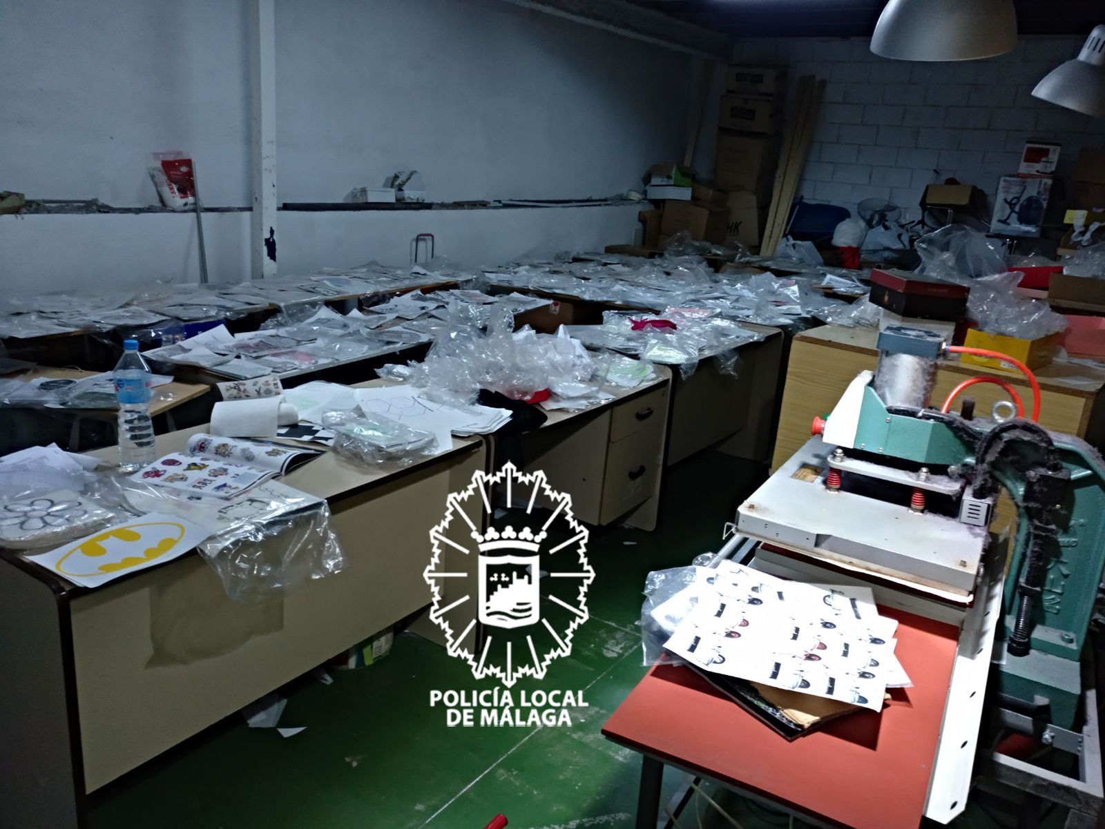 Material incautado por la Policía Local.