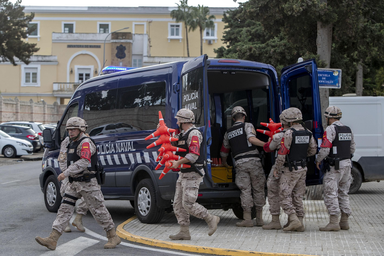Ejercicios de la Fuerza de Protección de la Armada en San Fernando