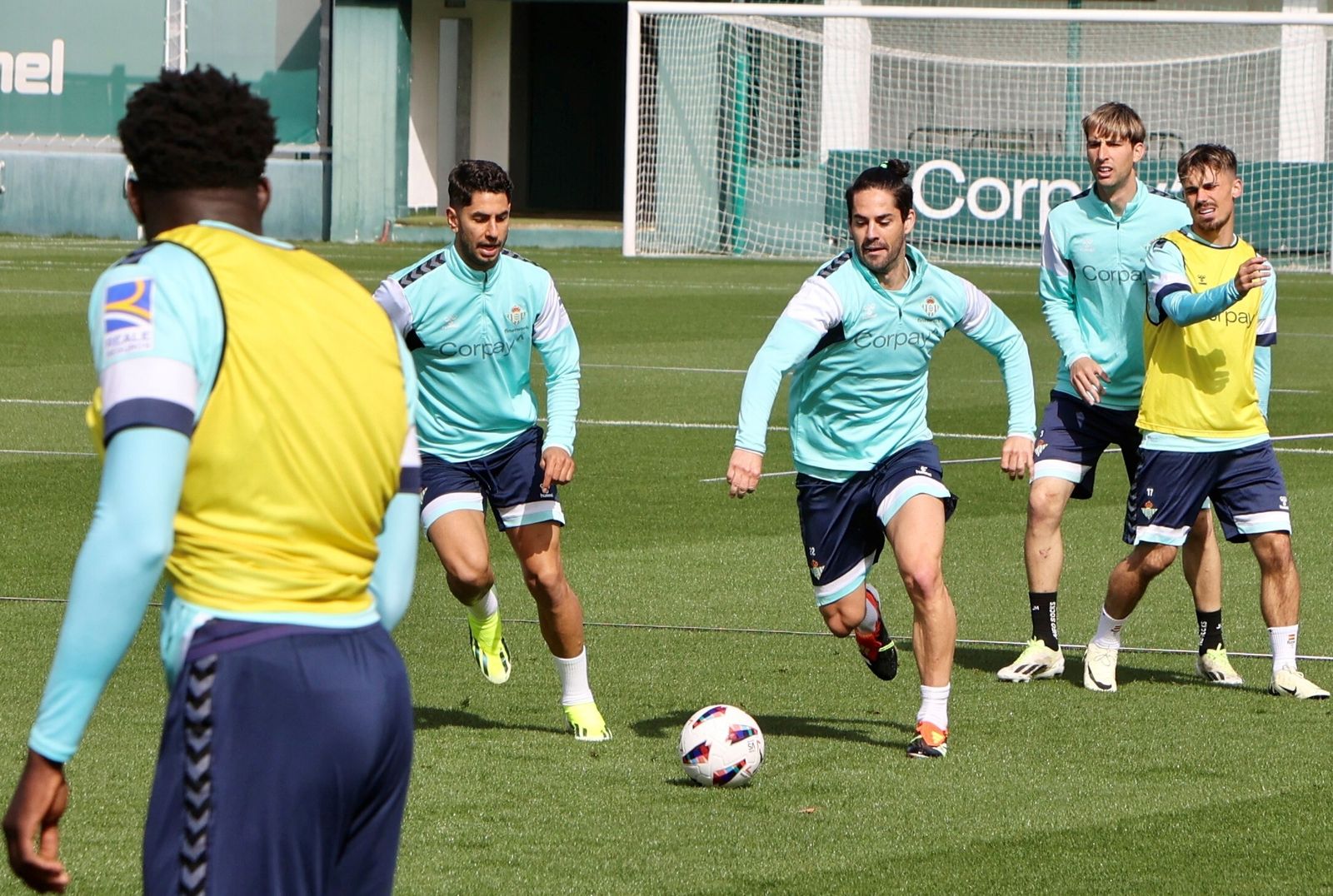 Isco, en un entrenamiento reciente en la ciudad deportiva.