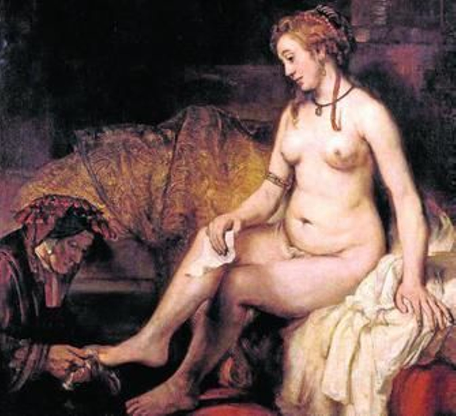 'Betsabé en el baño', pintada por Rembrandt en 1654, y cedida por el Louvre para esta muestra.