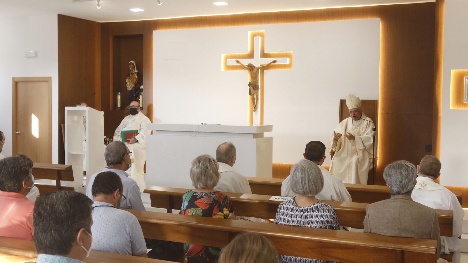 Un momento de la misa celebrada.