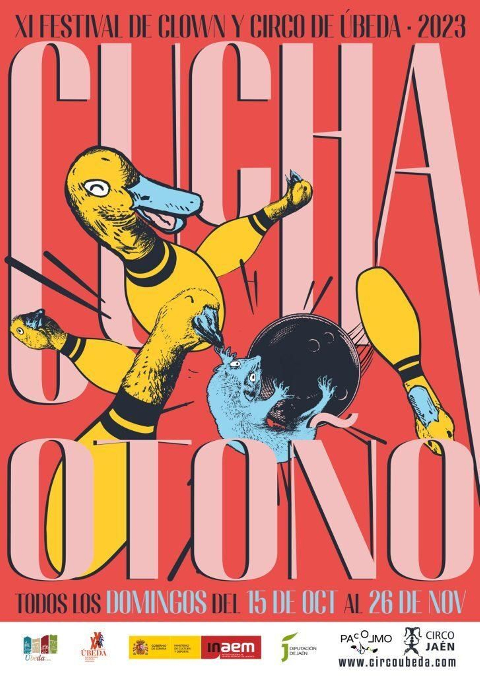 Cartel del 'Festival de Clown y Circo' de Úbeda 'Cucha de Otoño'