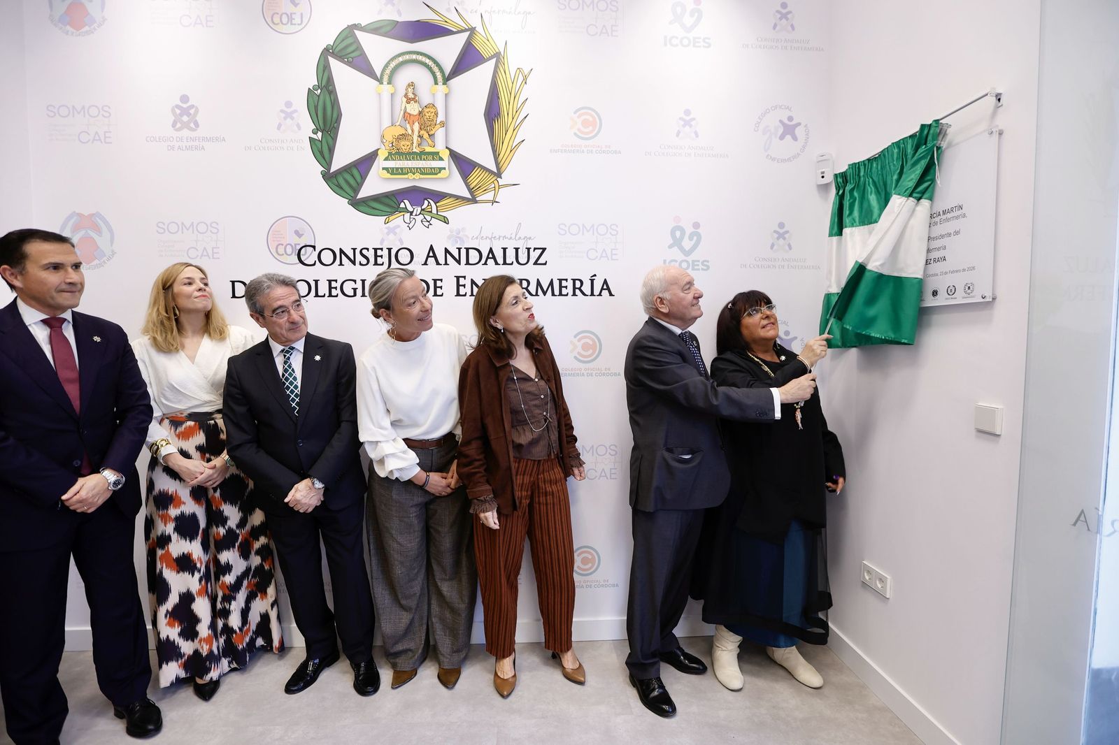 Descubrimiento de placa del Consejo Andaluz del Colegio de Enfermería.