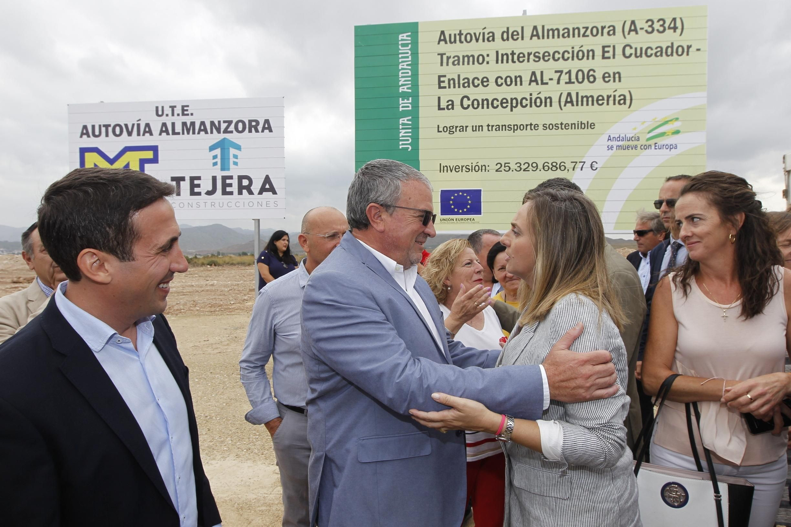 Fotogalería colocación primera piedra cuarto tramo Autovía del Almanzora