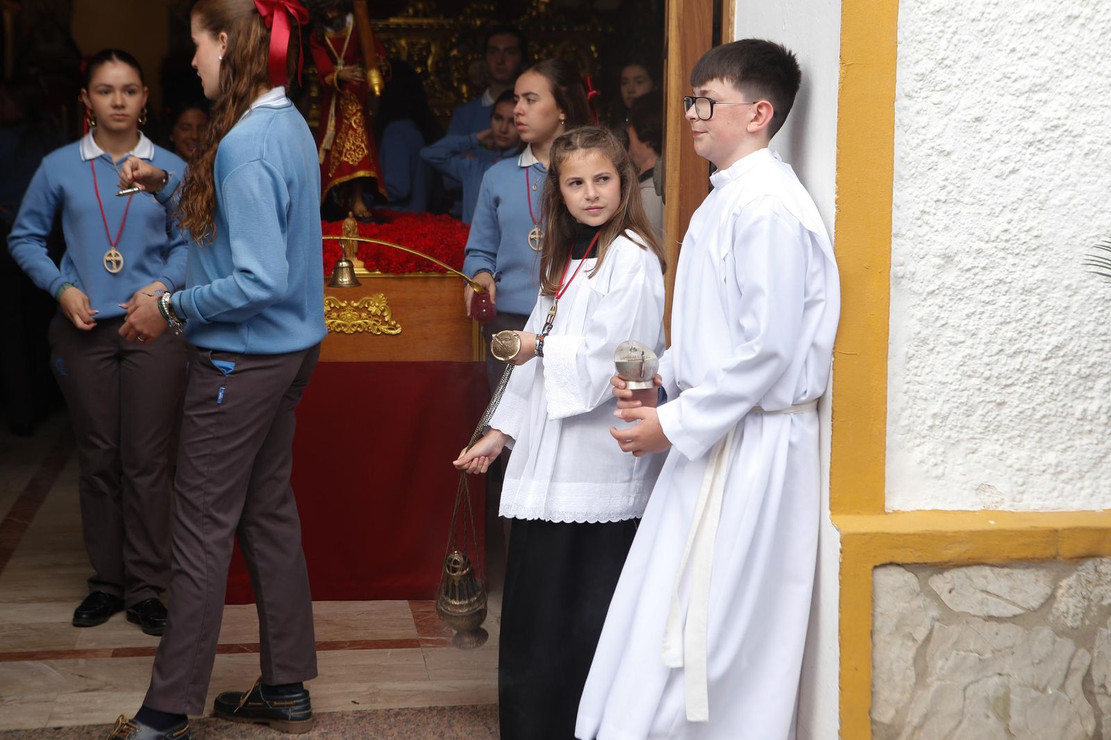 Fotos de la procesión infantil del colegio Nuestra Señora de los Milagros de Algeciras