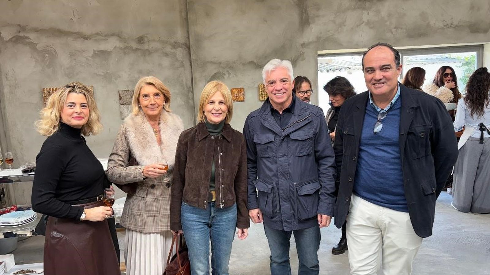 Inma Malvido, Elena Aguilar, la alcaldesa María José García-Pelayo, Joaquín Virúes y David Fernández.