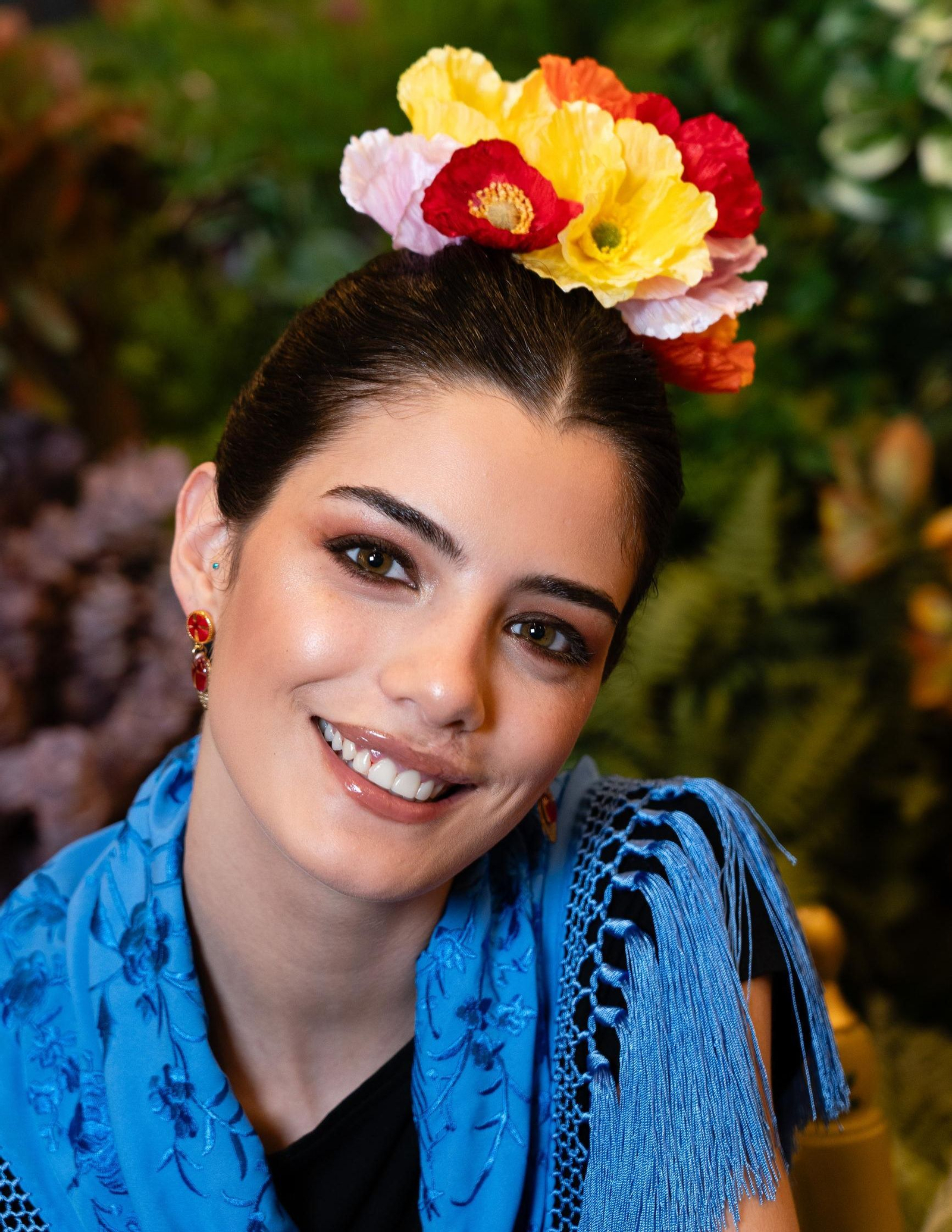 Un ramillete de amapolas de la firma Blanco Azahar.