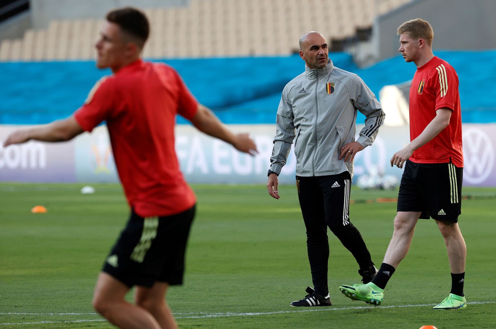 Entrenamiento de la selección belga