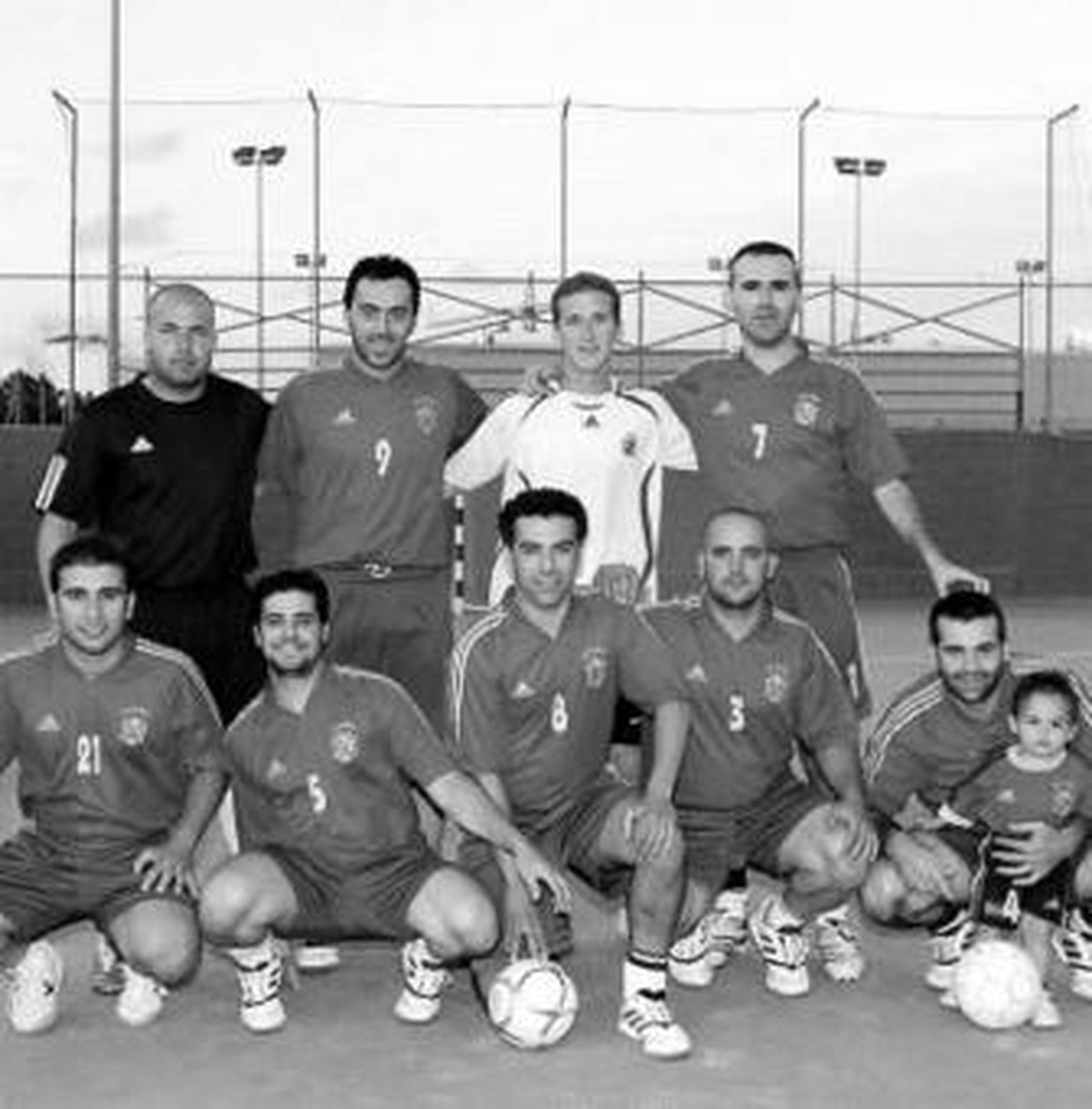 Formación de El Duende/Peña El Dyc, campeón absoluto.