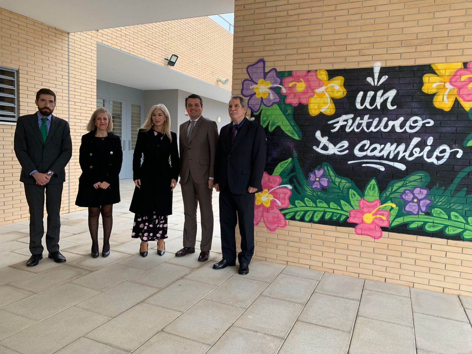 Patricia Del Pozo, en el instituto de Miralbaida.